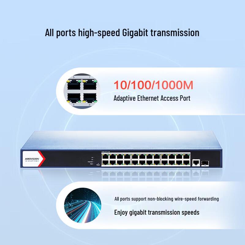

Hikvision DS-3E1526P-370W-E 26-Port Gigabit Managed PoE Switch