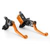 For Kawasaki KX125 KX250 KX250F KX450F KX 65 85 KLX125 KLX250 KLX450R CNC 7/8"Hydraulic Brake & Cable Clutch Lever Set Assembly