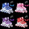Adjustable Childrens Roller Shoes With Mesh Fabric Pvc Wheels For Play Outdoor