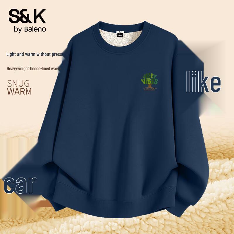 Baleno S&K Men's Fleece-Lined Winter Sweatshirt