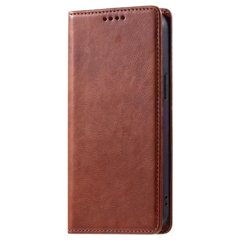 

Magnetic Leather Flip Wallet Cases on For OPPO Realme 5i Realme 5 7 6 Pro 6 C3 6i C17 5s 6S C3i Cases Fashion Solid Color Cover For Realme C3i коричневий