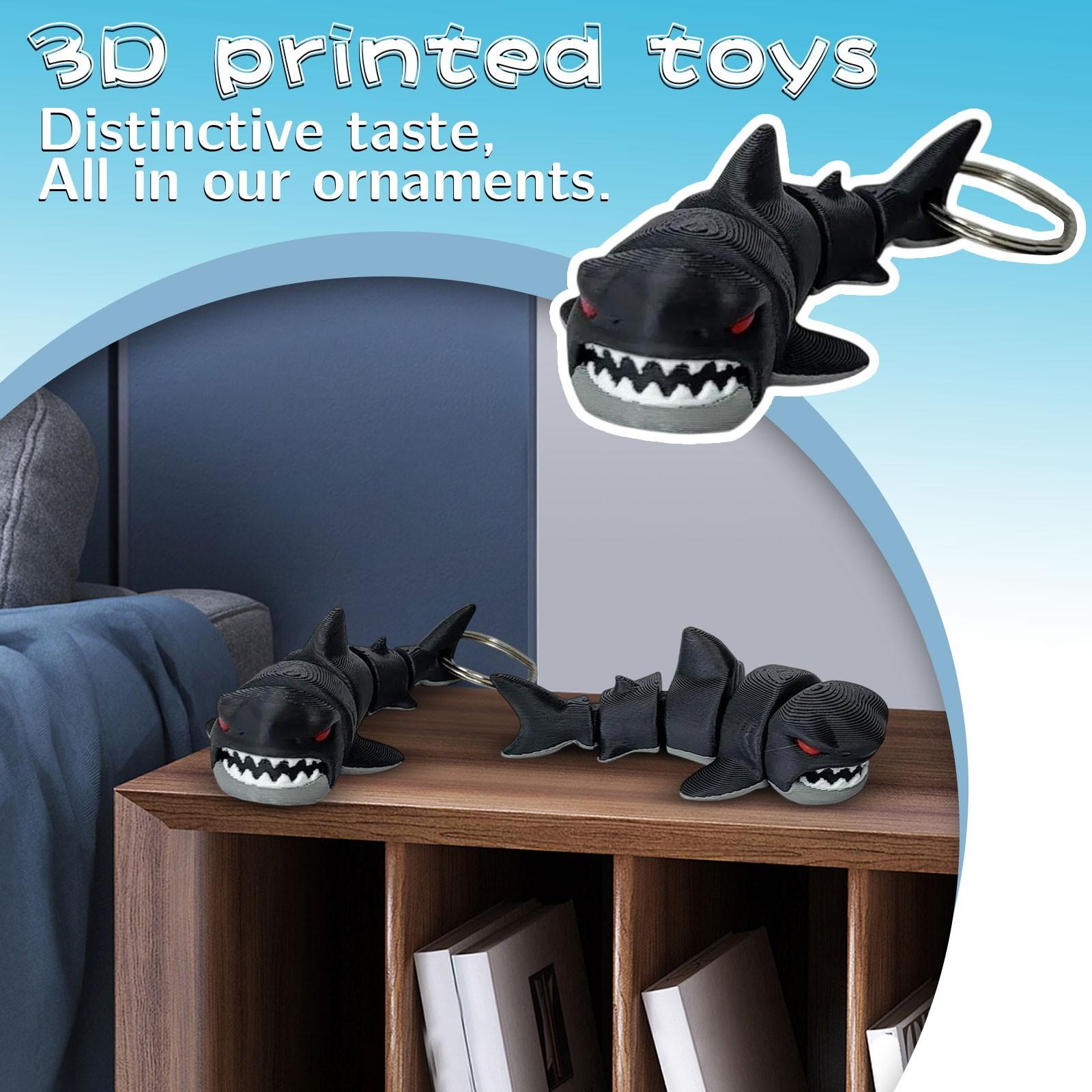 

Подарок, напечатанный на 3D-принтере, подвижная имитационная фигурка, брелок, игрушка One Size