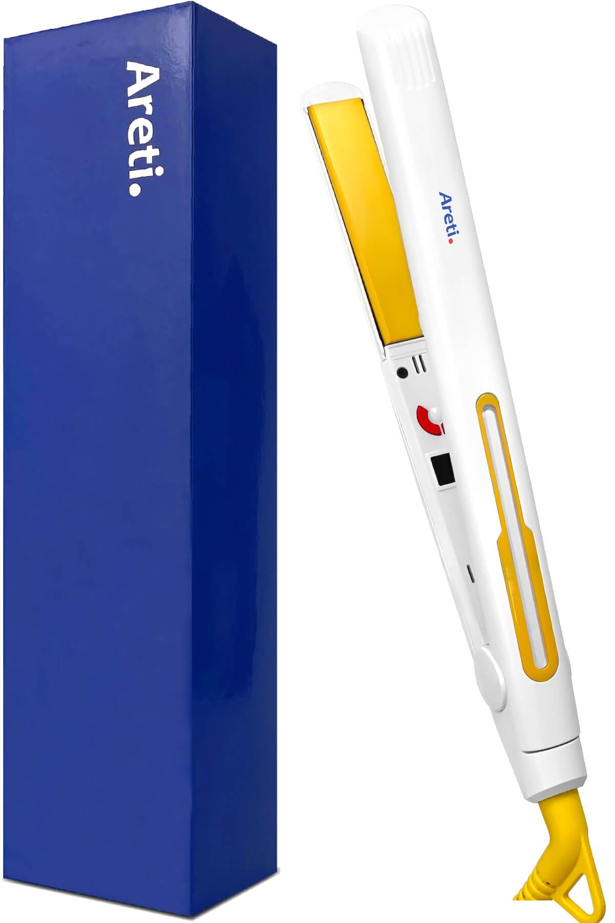 

Плойка Areti 20 мм Выпрямление Завивка Короткие волосы Длинные волосы Быстрый нагрев Совместимость с зарубежными странами Модель начального уровня i2091WYA 2-в-1 Мужская белый