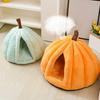 Dýňové kočičí pelíšek s odnímatelným omyvatelným polstrovaným polštářkem Zimní teplý Malý střední Pes Kočka Domácí zvířátko Jeskyně Dům Vnitřní Kotě Štěně Spací hnízdo