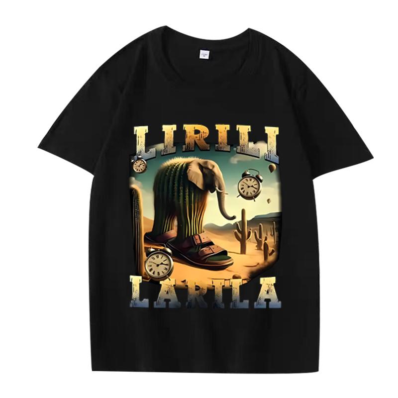 Italian Brainrot Funny Meme T Shirt Men Women Tralalero Tralala Tung Tung Tung Sahur Bombardiro Crocodilo Brr Brr Cappuccino Tee