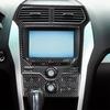 4Pcs For 2011-14 Ford Explorer Carbon Fiber Interior Central Console Cover Trim