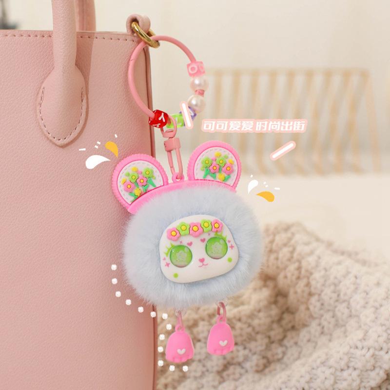 Guochao elf plush doll keychain cute plush bag accessories doll pendant accessories small gifts