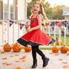 Girls Costume Dress for Dress-Up Role Play and Cosplay, Fancy Outfit for Halloween Birthday and Stage Play