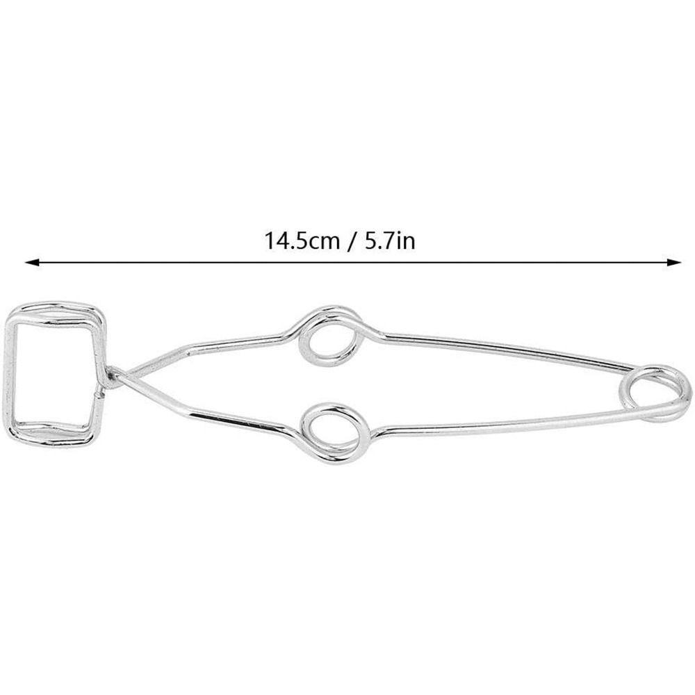 Stainless Steel Spring Steel Test Tube Clip 14.5cm Length Chrome Plated Clamp Labs Silver Test Tube Clamp Laboratory Experiment