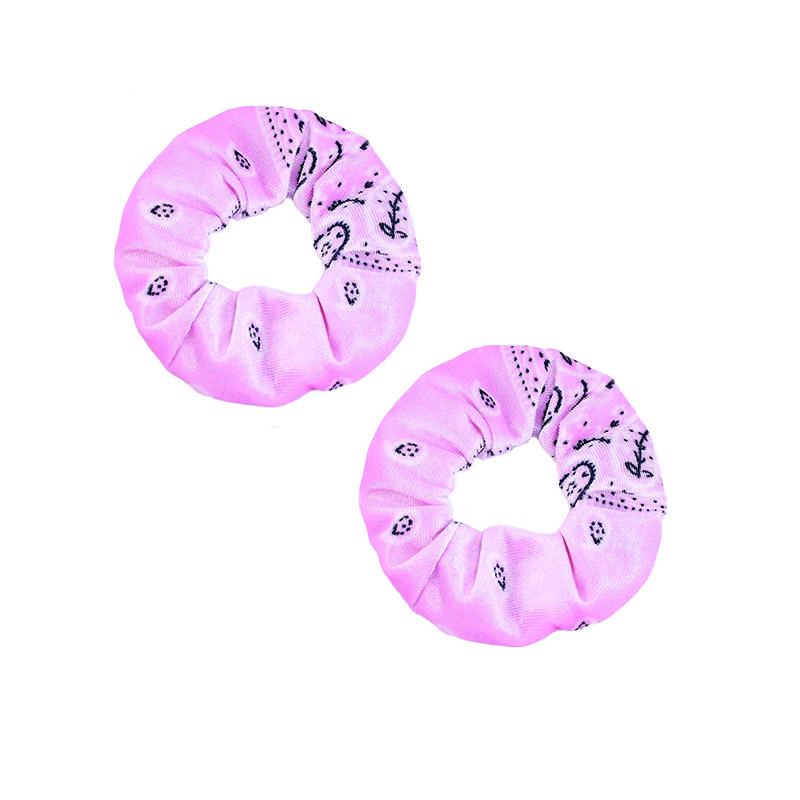 2PCS  Korean Velvet Diam12CM Scrunchies Paisley Hair Scrunchy Hair Ties Accessories Elastic Hair Bands