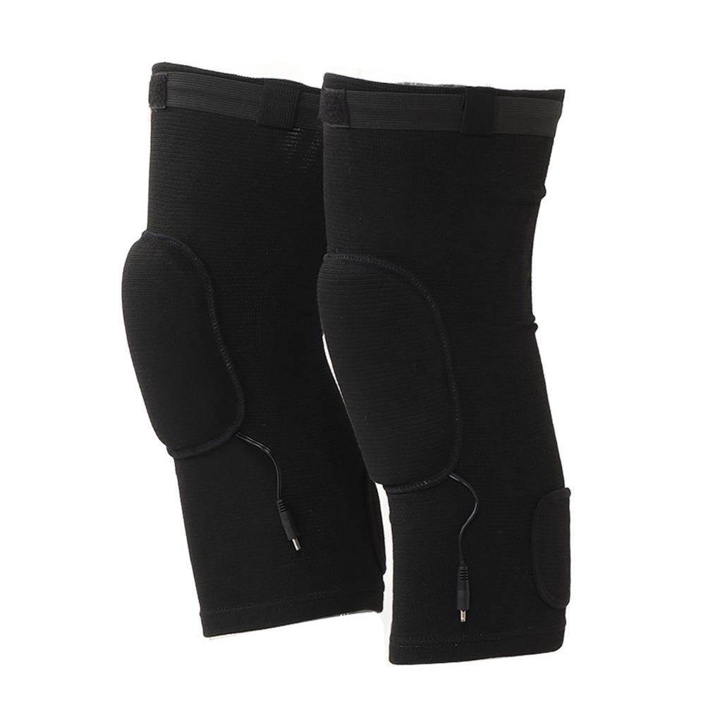 1 Pair Heated Knee Pads Constant Temperature Keep Warm Rechargeable Flexible Heated Knee Brace Wrap