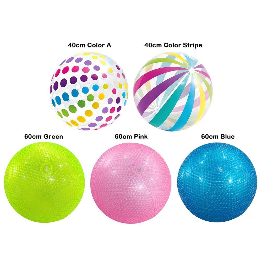Striped Pattern Colorful Striped Ball Transparent Material Transparent Ball Beach Ball  Beach Party