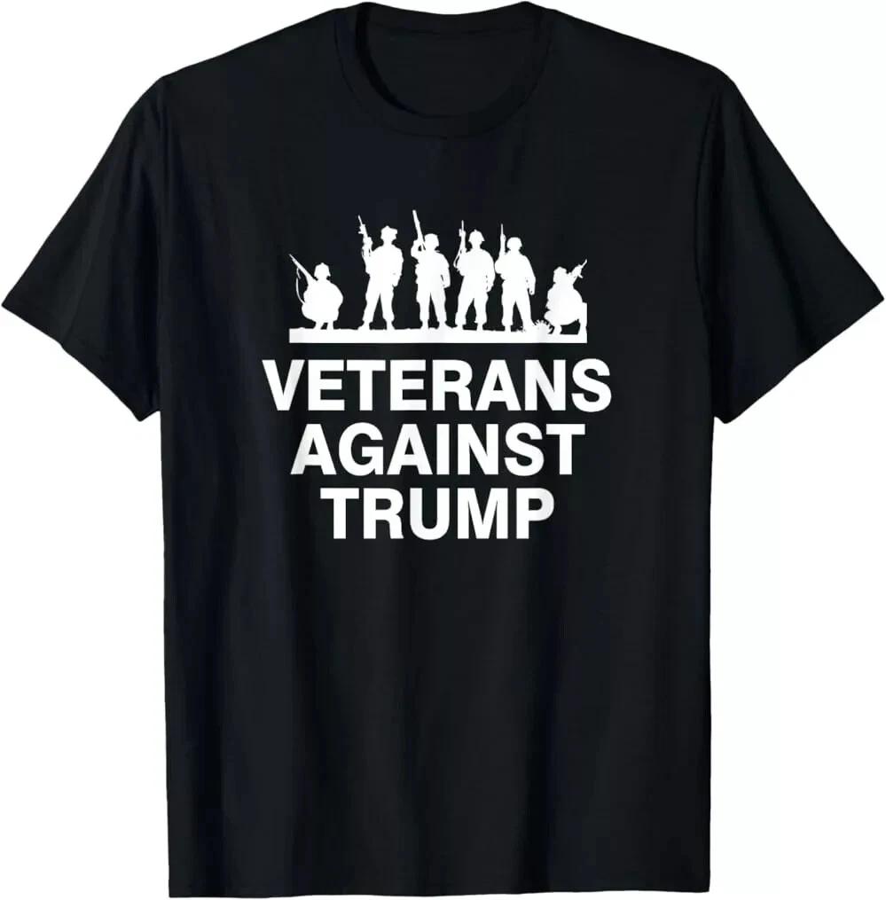 Veteran against Trump T-Shirt, Vet Anti Trump Tee, Unisex Tees XL