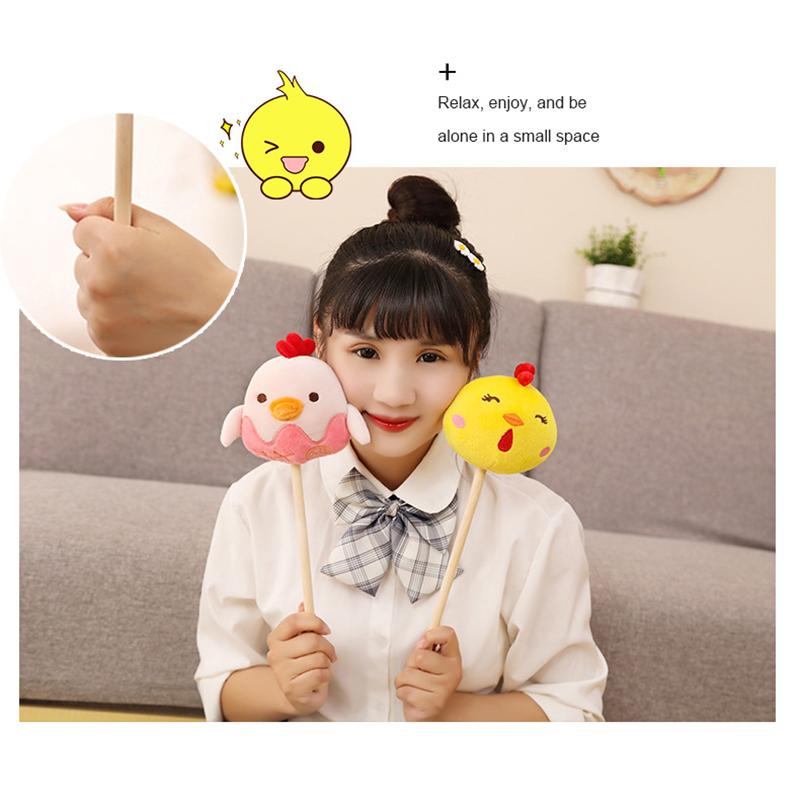 1PCS Cute Cartoon Massage Hammer Hitting Hammer Stick Handheld Plush Small Hammer For Neck Shoulder Meridians Legs Back Massage