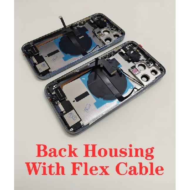 

Best Back Cover Housing OEM For iPhone 13 Pro Max 12 Mini 14 Pro 11 With Charging Cable +NFC Wireless charging Coil + Flex Cable 11 червоний