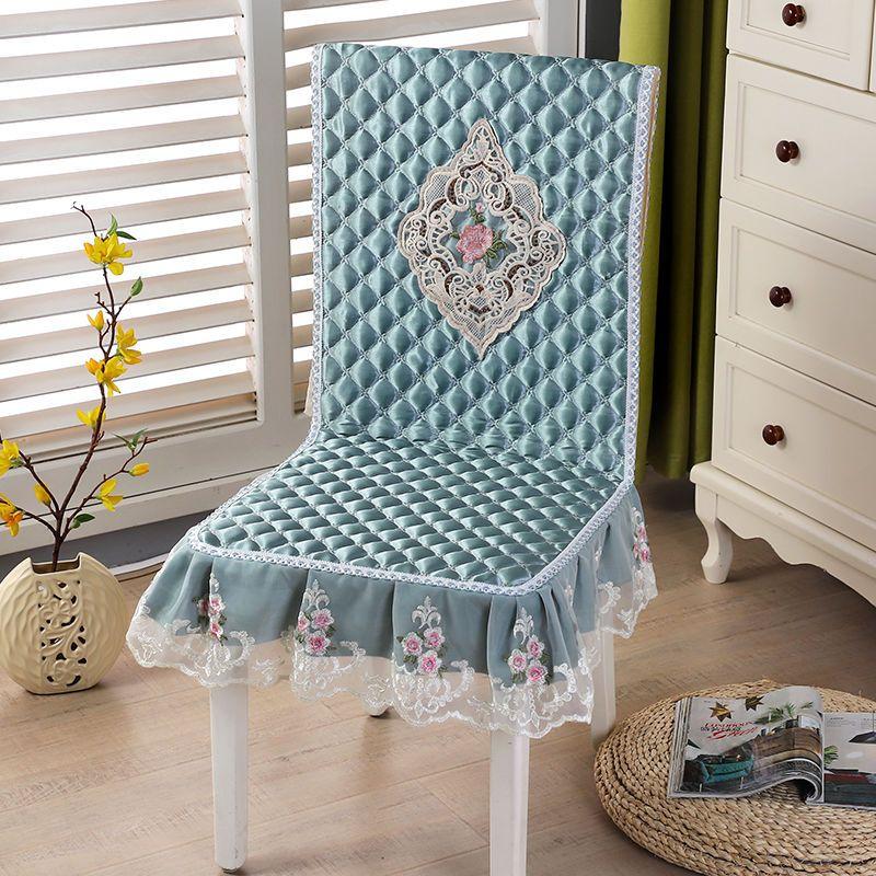 One-piece Dining Table and Chair Cover Dining Chair Cushion Chair Cover Set Household Chair Cushion Rectangular Round Coffee