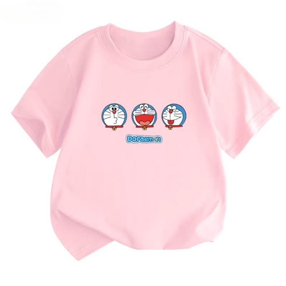 Doraemon children's T-shirt, summer new style, comfortable breathable top for boys and girls