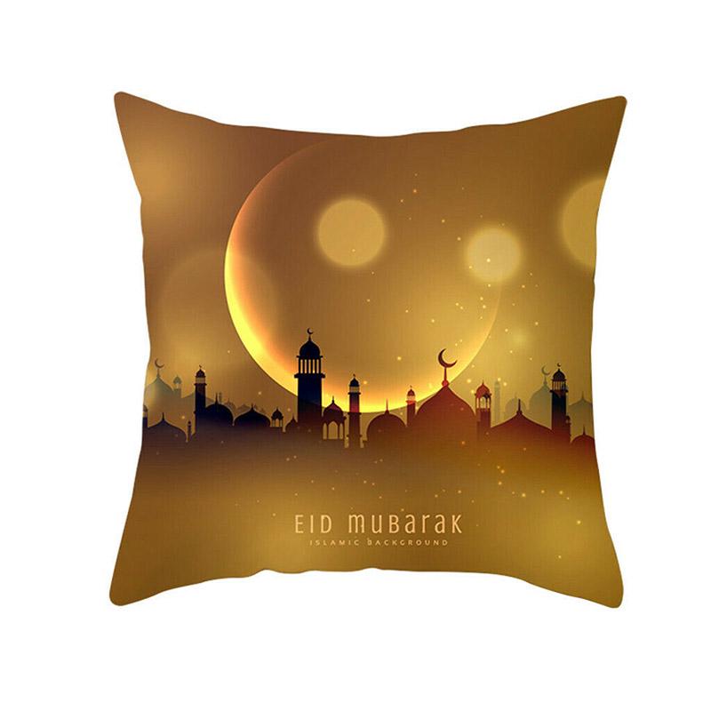 

Muslim Pattern Ramadan Polyester Cushion Cover Pillow Case Home Decor Pillowcase C