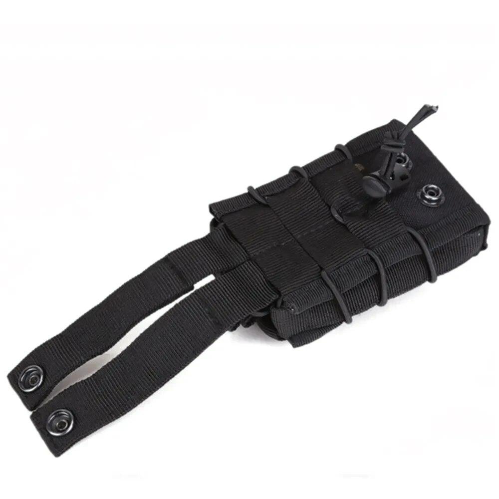 Outdoor Taktische Doppelclip-Tasche Magazintasche Molle Zubehörtasche Taschenlampenhalter Jagdzubehör Hüfttasche Magazinholster