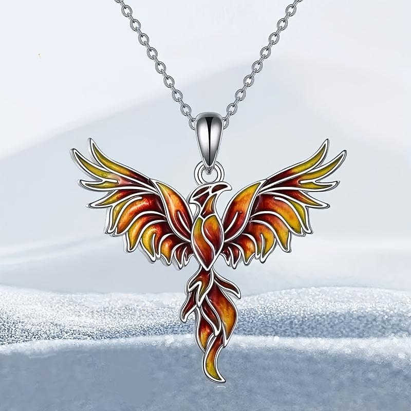 Modisches und elegantes Phönix-Anhänger-Halsketten-Set für Damen, Geburtstags-/Jubiläums-/Feiertags-Schmuckgeschenk für Ehefrau, Freundin