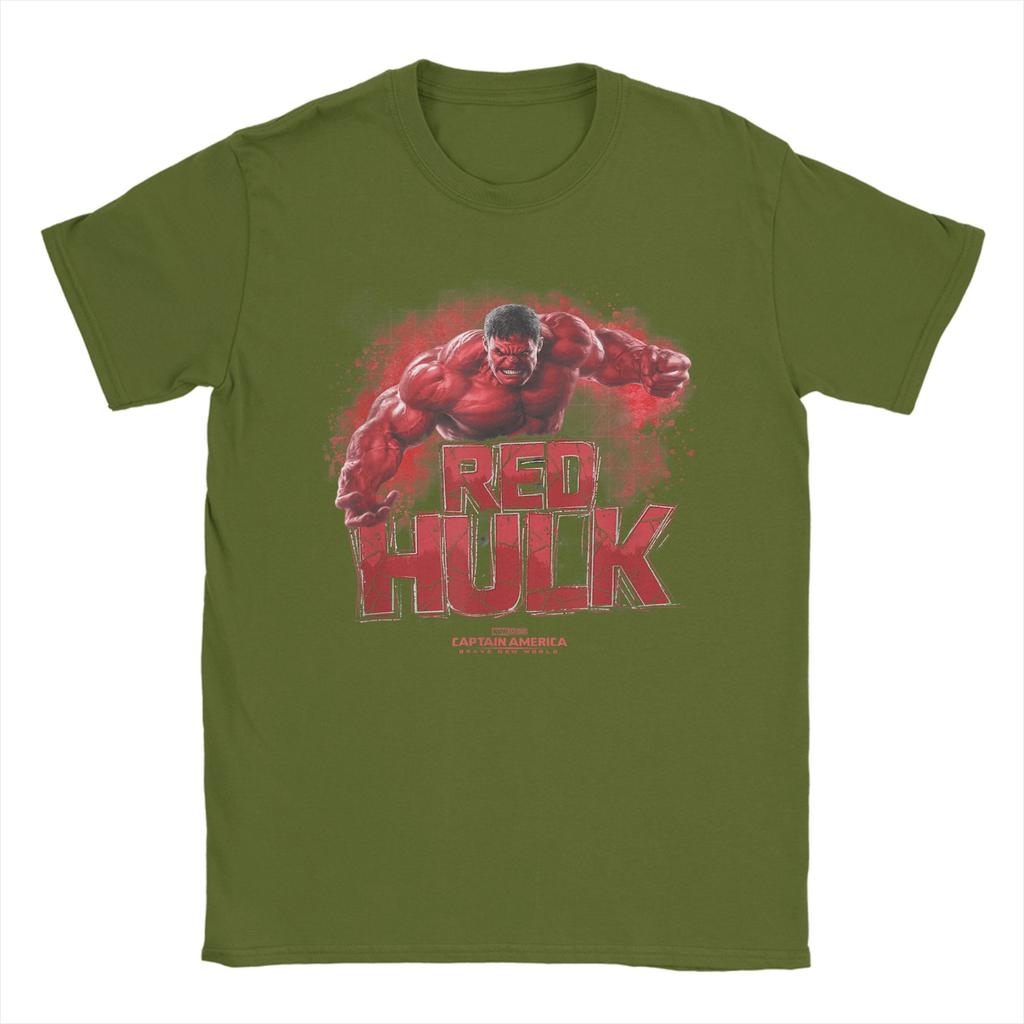 Captain America Brave New World Red Hulk Logo TShirt Unisex Funny Pure Cotton Tees Crewneck Short Sleeve T Shirts