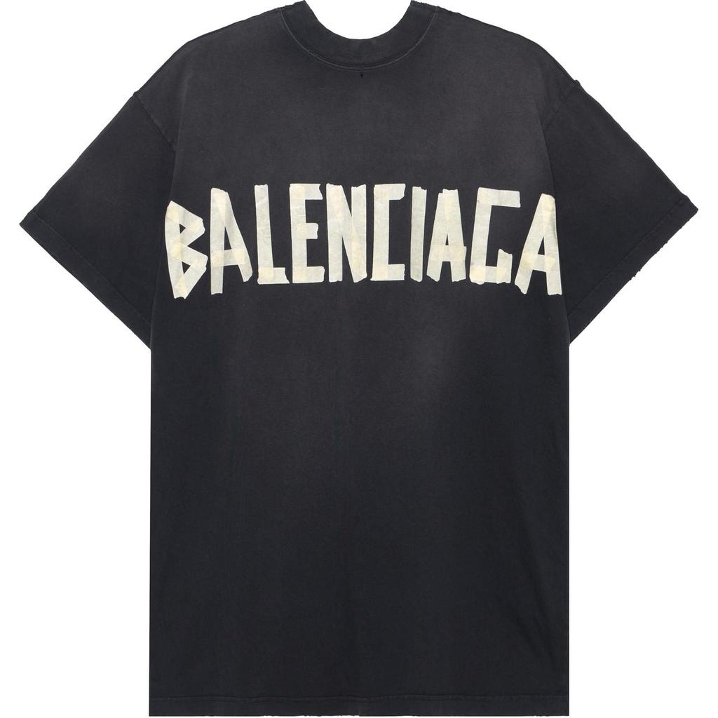 Balenciaga SS24 T Shirt Loose Fit Unisex Black 791615TQVQ61021