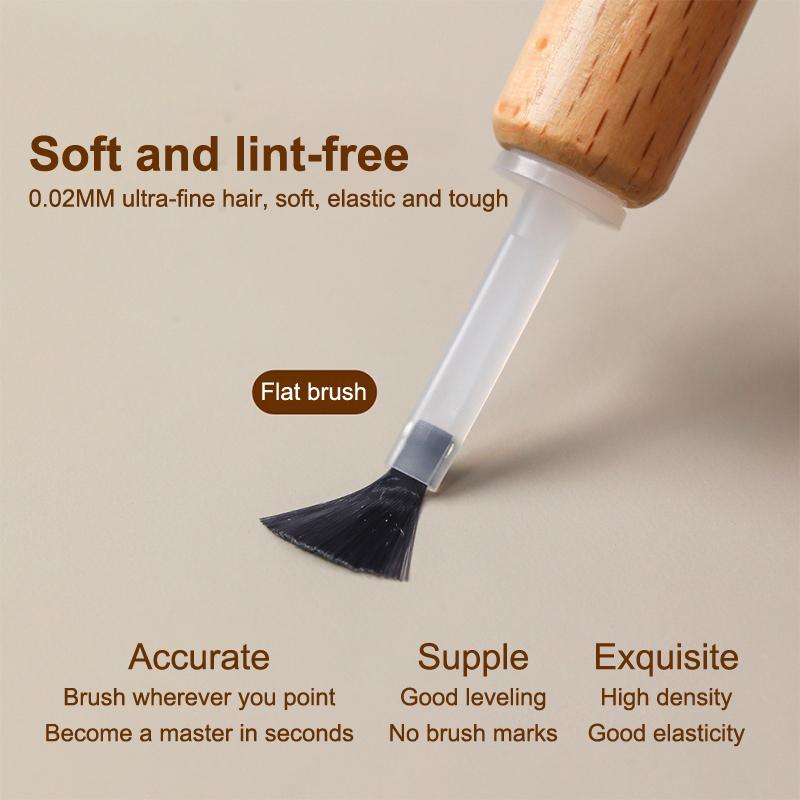 1Set Disposable Nail Polish Brush With Double Head Pen Can Replacement Head Brush Nail Brush Liquid Applicators Manicure Tools