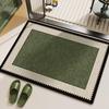 French Retro Non-slip Bathroom Door Mat - Water Absorbing, Easy to Clean, Diatom Mud Floor Mat