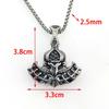 Necklace Nordic Style Viking Odin Battle Ax Triangle Rune Pendant