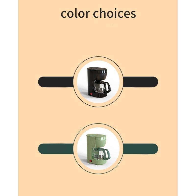 Petite cafetière à filtre pour bureau à domicile Ménage 0,65 L Cafetière Cafetière Machine à café ménagère Durable