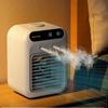Mini Air Conditioner Desk Fan Quiet Water Cooler 500Ml Led