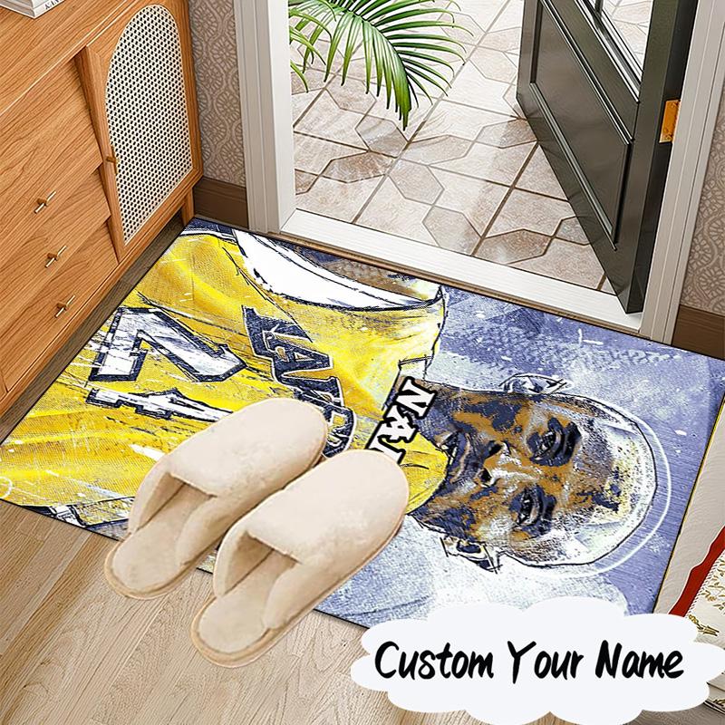 Custom Name Kobe Bryant's Legacy Numbers Carpet, Chair Rug,Area Rug for Office Bedroom living rooms bedroom, Doormat decor Christmas fan gifts