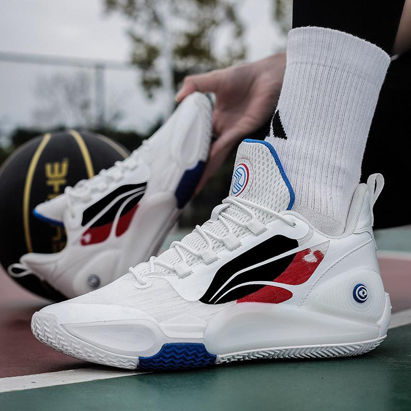 Blitz 9 basketball shoes actual game sneakers youth low-top running shoes wear-resistant and non-slip male and female students shoes