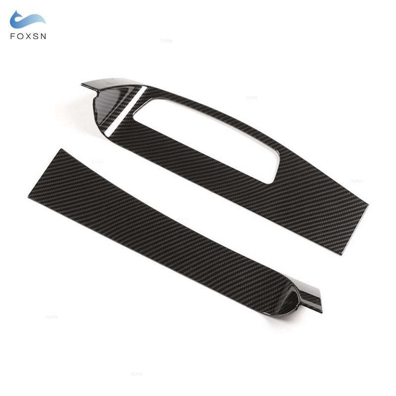 LHD Autodoplňky ABS Vzor z uhlíkových vláken Obložení spodního krytu palubní desky pro Mercedes Benz S třída W221 2008 -