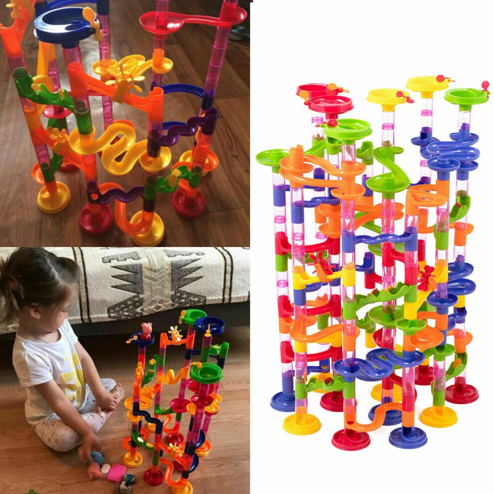 232 Teile Kinder Murmelbahn Rennspiel Spielzeug Geschenk Bauklötze