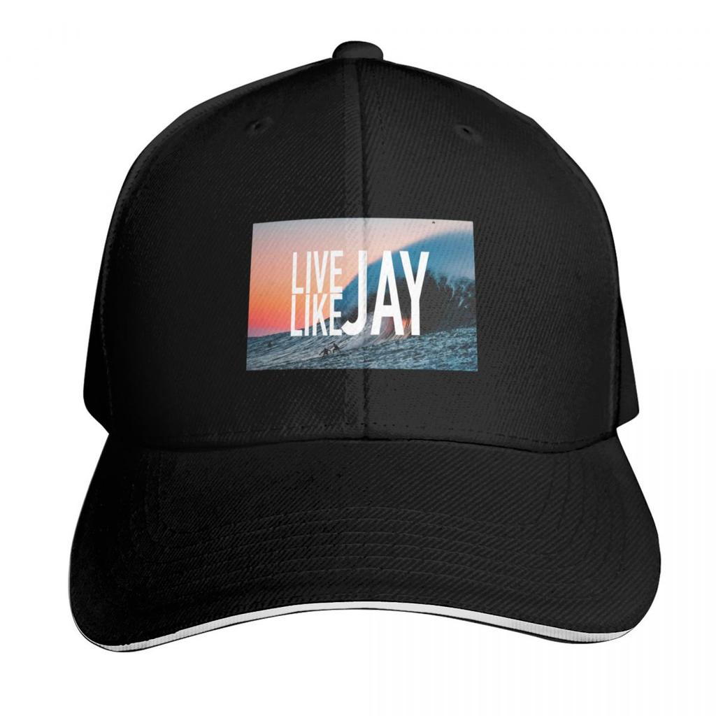 Live Like Jay Baseball Cap Snapback Flat Bill Strapback Dad Hat Six Panel Structured Crown