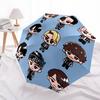Snowman Band Fashionable Automatic Opening/Closing Folding Umbrella. Portable and Foldable, Ideal for Gift, Travel, and Daily Use.