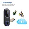 Videocitofono Intelligente Wireless, Telecamera di Sicurezza Esterna HD, Campanello Intelligente per la Sorveglianza Domestica