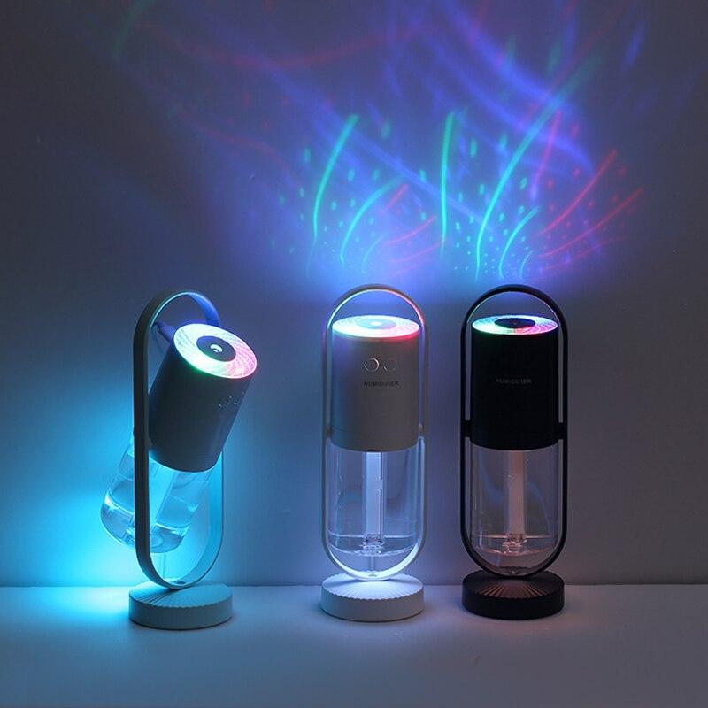 Usb Rechargeable Mini Air Humidifier LED light mini 200ml h2o Spray Mist humidifier Aroma Essential Oil Diffuser for Home