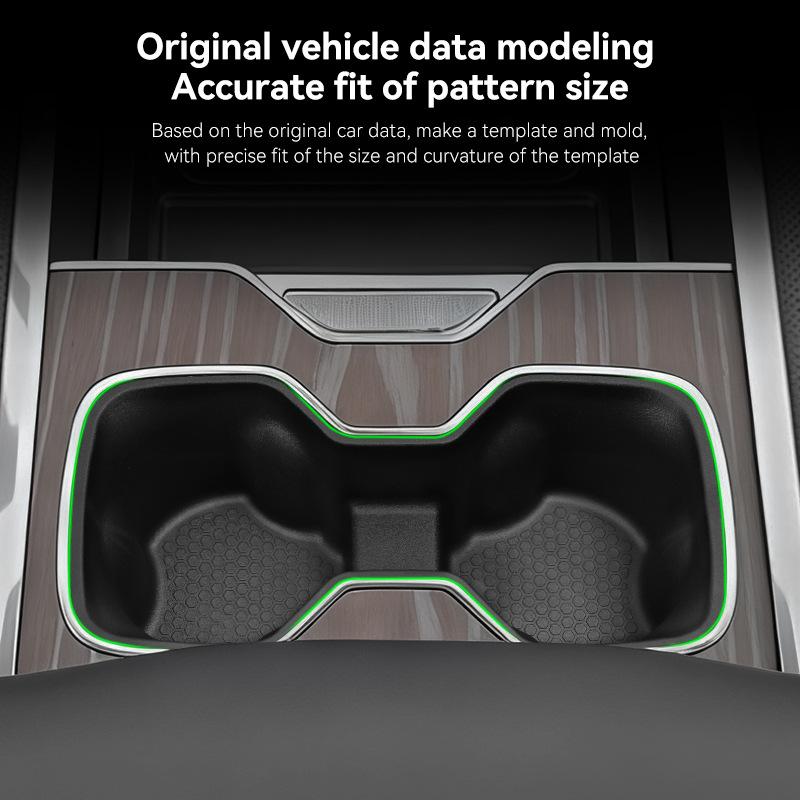 Suitable for 24-26 Sierra EV Central Control Water Cup Holder ABS Shock-absorbing Cover Limited Beverage Storage Storage Seat
