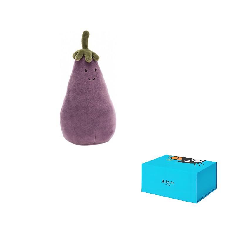 

JELLYCAT Веселі Овочі Жвавий Баклажан Фіолетова Лялька Плюшева Лялька 17 см Заввишки Full of Sweetness Box