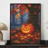 Halloween Diamond Painting Kit Handmade Diy Pumpkin and Autumn Maple Leaf Painting Home Decoration Painting