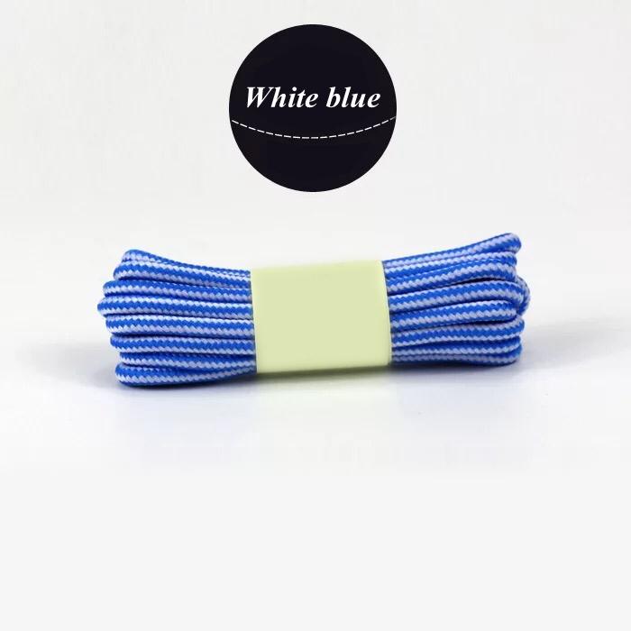 1Pair Round Boot Shoelaces Striped Sneakers Shoe Laces Boots Laces Shoes Strings Outdoor Walking Hiking Shoelace