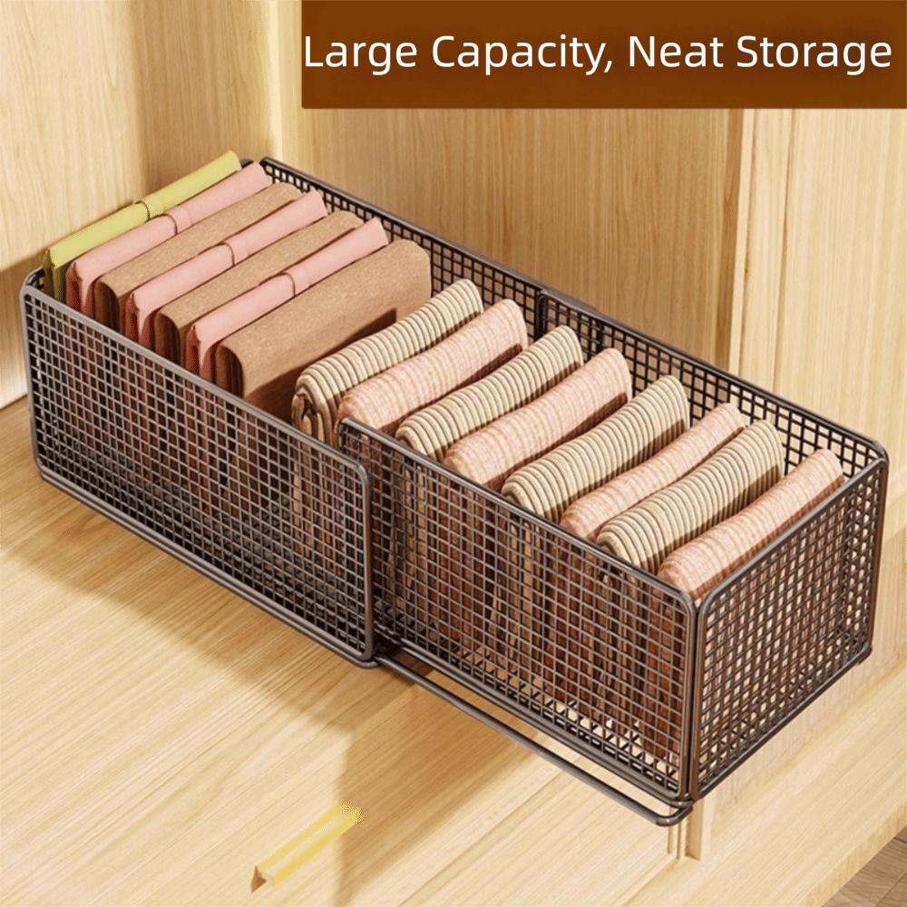 Layered Design Wardrobe Storage Rack Expandable Drawer Style Cabinet Wardrobe Storage Sorting Box Partitions Wardrobe Organizer