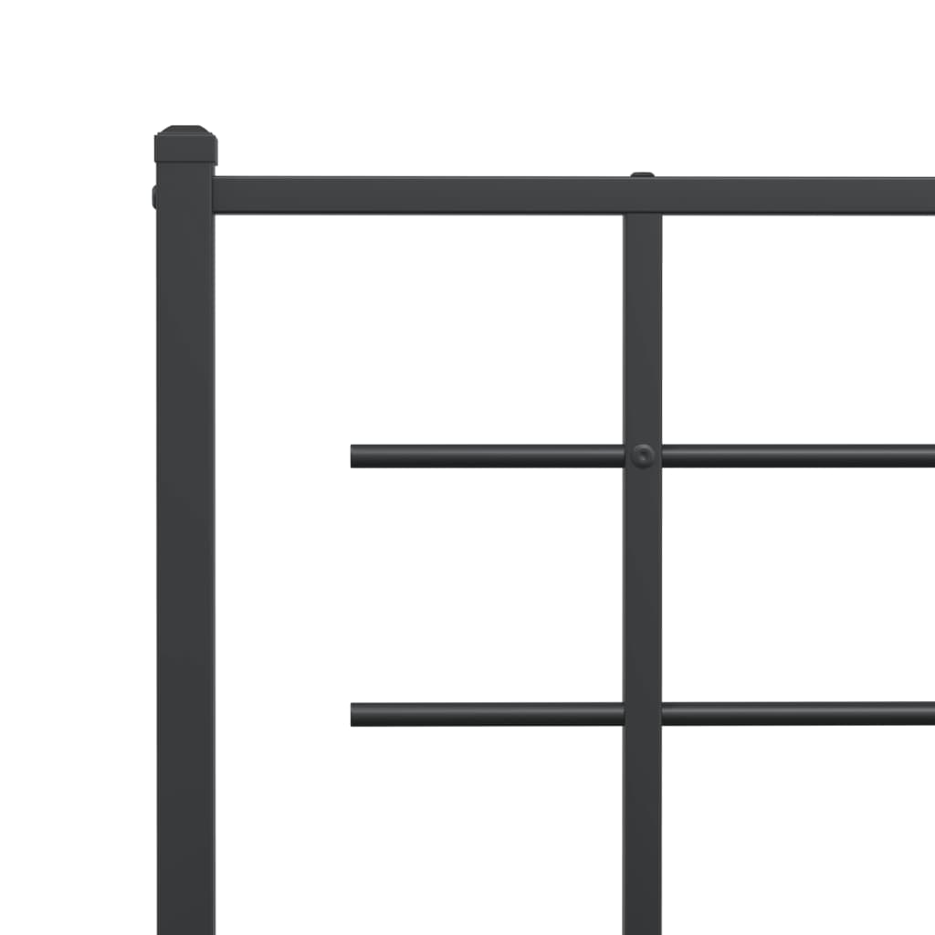 Replacement Headboard Metal Black 180 Cm
