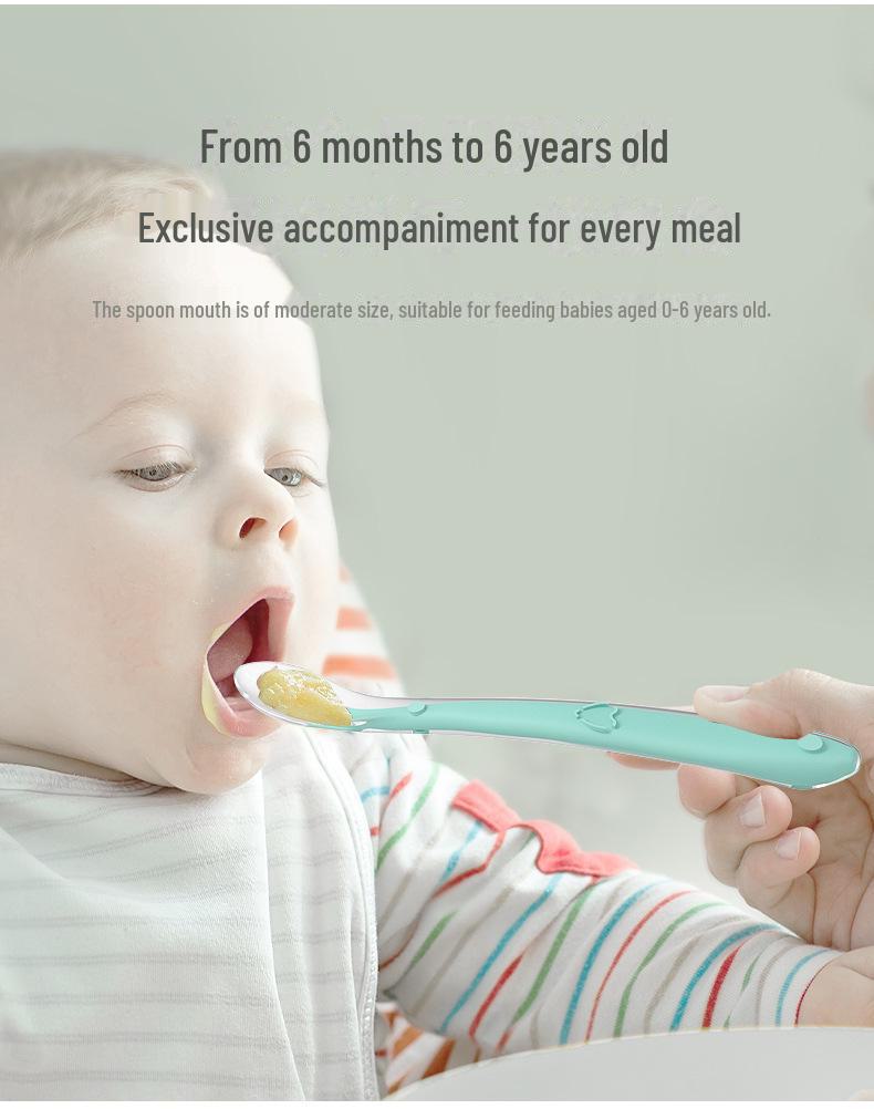 Silicone Baby Feeding Spoon Set for Newborns - Soft Training Utensils for Easy Meal Supplementation