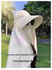 Women's Sun Protection Hat with Full Face, Neck, and Shoulder Coverage - Extra Large Shawl Style Fisherman Hat for Summer