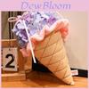 Plush Ice Cream Bouquet Toy For Wedding Decor With Pp Cotton Fill