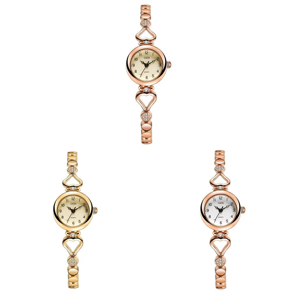 Gedi Elegant Damklocka I Legering Med Kvarts Med Vattentät Funktion För Festkläder