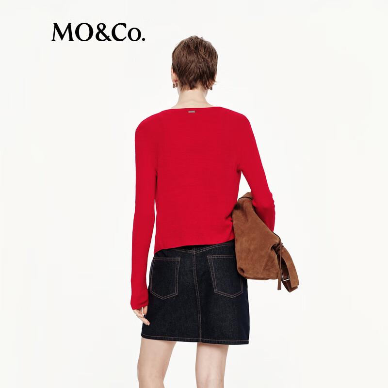 MO&Co. Lightweight Linen Blend Knit Cardigan